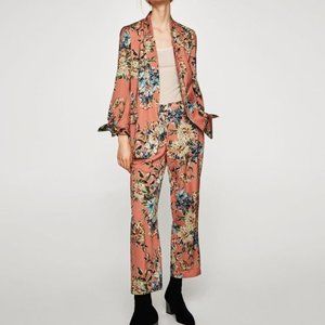 Zara Flowy Flower Blazer